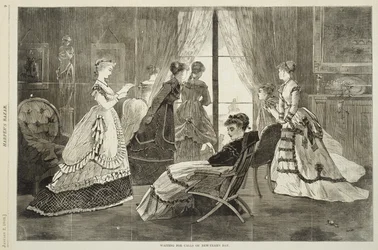 Warten auf Anrufe am Neujahrstag, 2. Januar 1869