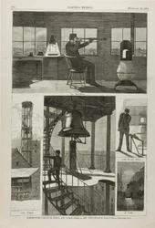 Wachturm, Ecke Spring und Varick Streets, New York