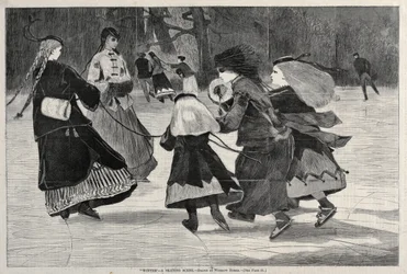 Winter - Eine Eislaufszene, 1868
