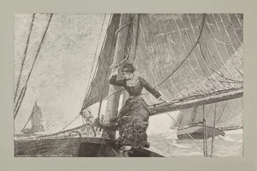 Mädchen beim Segeln