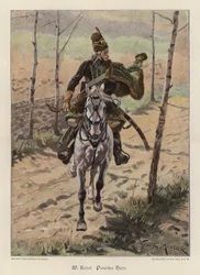 Polnischer Husar (Farblithografie)