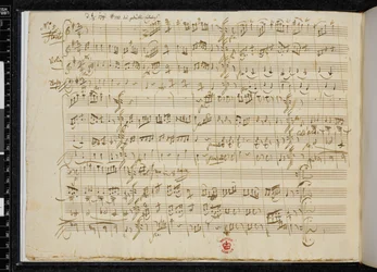 5 Kontretänze KV 609, Autograph von Nr. 5, Zweig MS 59, f.3v