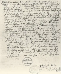 Eigenhändiger Brief von Wolfgang Amadeus Mozart
