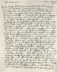 Wolfgang Amadeus Mozart (1756-1791), österreichischer Komponist. Eigenhändiger Brief an den Vater. Wien, 6. Dezember 1783