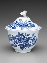 Zuckerdose mit Deckel, ca. 1760-1780