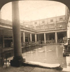 Römische Bäder, Bath, England, 1900