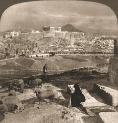 Die Akropolis, Athen, Griechenland, 1902