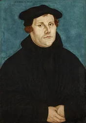 Martin Luther, Büste, nach rechts blickend