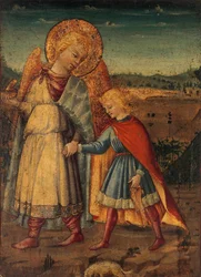 Der Erzengel Raphael und Tobias, frühe bis mittlere 1460er Jahre