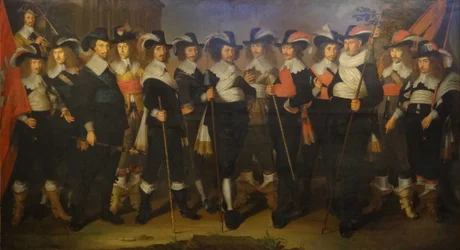 Offiziere und Wachen der Kompanie von Oberst Herman Herbertsz.