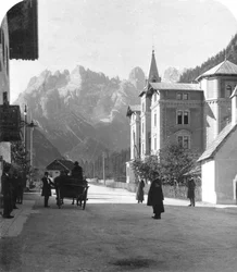 Landro und Monte Cristallo, Tirol, Italien, um 1900er Jahre