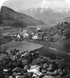 St. Johann in der Region Pongau, Salzburg, Österreich, um 1900