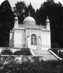 Der Maurische Kiosk im Schloss Linderhof, Bayern, Deutschland, um 1900.
