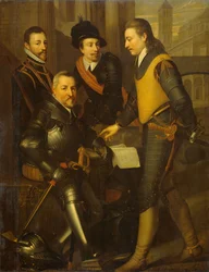 Gruppenporträt der vier Brüder von Wilhelm I, um 1630