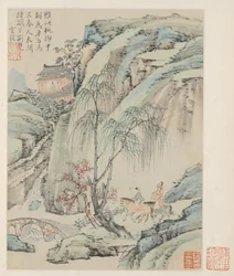 Album mit saisonalen Landschaften, Blatt B (vorheriges Blatt 1)