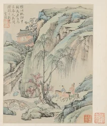 Album mit saisonalen Landschaften, Blatt B vorheriges Blatt 1, 1668