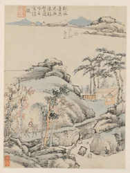 Album mit saisonalen Landschaften, Blatt F (vorheriges Blatt 5)