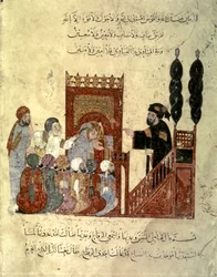 Szene in einer Moschee