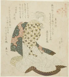 Dongfang Shuo, aus der Serie "Leben der taoistischen Unsterblichen parodiert von Kurtisanen - Eine Serie von sieben"
