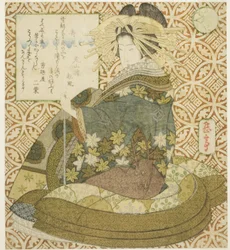 Jurojin, aus der Serie "Eine Parodie der sieben Glücksgötter (Mitate shichifukujin)"