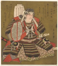 Eta Dōkan, aus der Serie Sechs unsterbliche Samurai-Dichter (Buke Rokkasen)