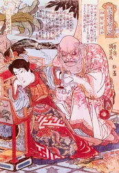 Der göttliche Doktor Ngan Tao Tsiuen verbindet eine Armwunde