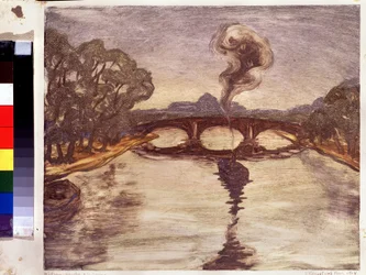 Ein Boot auf der Seine