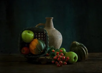 Rustikales Herbst-Stillleben