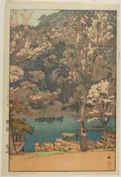 Arashiyama, aus der Serie "Acht Szenen der Kirschblüten"