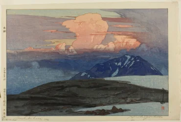 Goshiki-Berge, aus der Serie "Zwölf Szenen der japanischen Alpen"