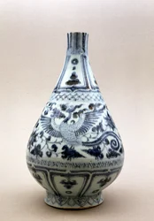 Blau-weiße Vase, Yuan-Dynastie (1206-1368)