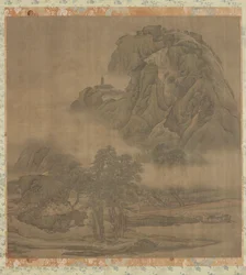 Picknick am Flussufer, Qing-Dynastie