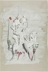 Hommage an Marcel Duchamp (recto); Konstruktion (verso)