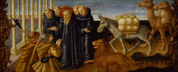 Heiliger Hieronymus vergibt den Dieben