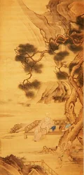 Porträt des Gelehrtenbeamten Han Yan (1637-1704) 1696