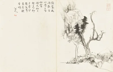 Landschaften und Blumen, Album mit sechs Blättern