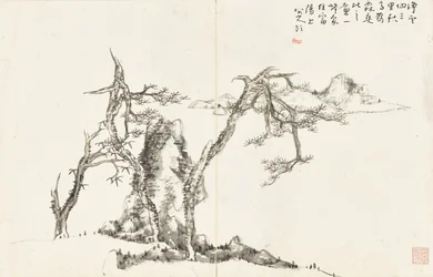 Landschaften und Blumen, Album mit sechs Blättern