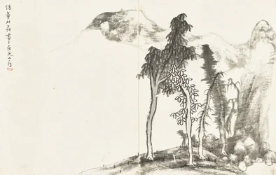 Landschaften und Blumen, Album mit sechs Blättern