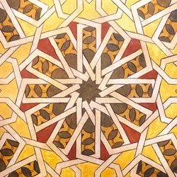 Arabisches geometrisches Design. Kloster La Rabida, 2020 (Foto)