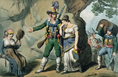 Räuber mit Geisel