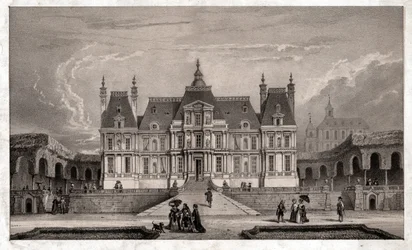 Schloss von Maison Lafitte, um 1850 (Gravur)