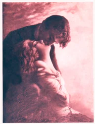 Küssendes Paar (Illustration)