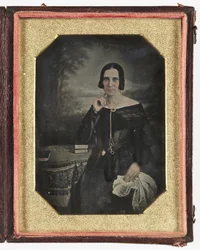Daguerreotypie einer Frau, ca. 1845