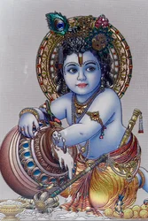 Kleinkind Lord Krishna. Hinduistischer Gott