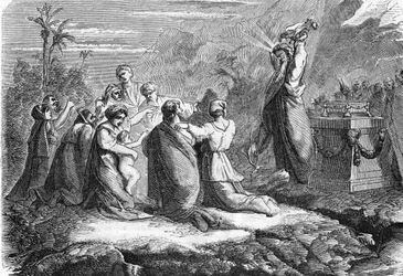 Moses zerstört das goldene Kalb