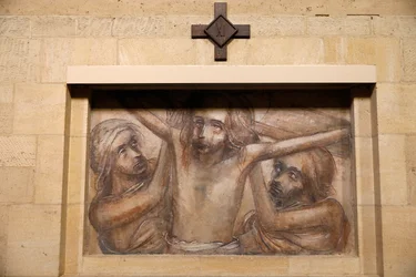 Orval Trappistenabtei, Belgien. Kirche. Kreuzweg. 11. Station