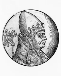 Porträt von Honorius II. (Lamberto Scannabecchi)