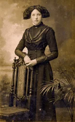 Porträt einer Edwardianischen Frau, Eastbourne ca. 1908