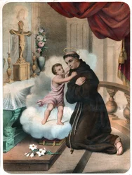 Der heilige Antonius von Padua (Gravur)