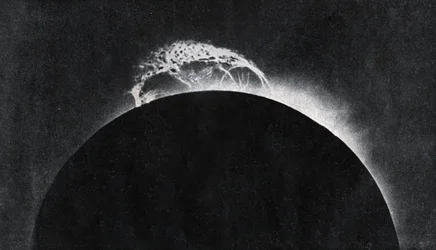 Sonnenausbruch fotografiert 1929 (Druck)